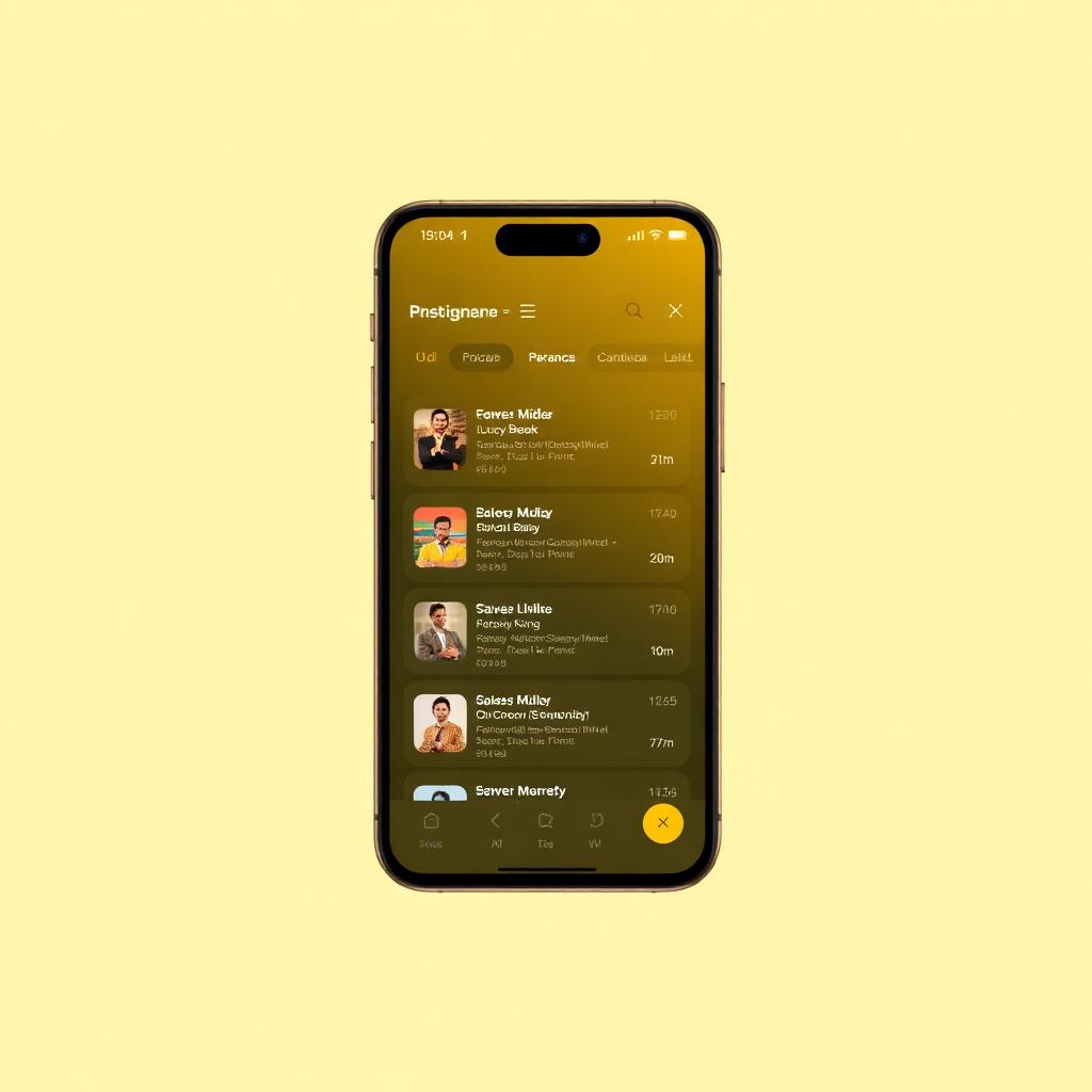 黄色仓库移动 APP 界面预览